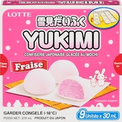 Lotte Fraise Confiserie Japonaise Glacée Au Mochi 270 g, 2,59 $/100g