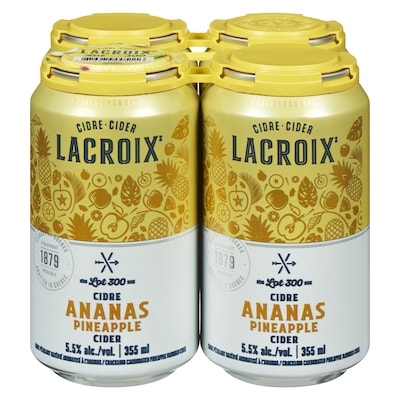 Lacroix Lacroix Lot 300 Ananas (Pièce d’identité requise au moment du ramassage) 4x355.0 ml, 0,77 $/100g