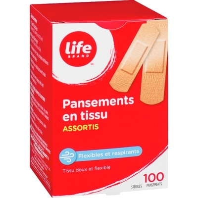 Life Bandage Tissu Asst 100