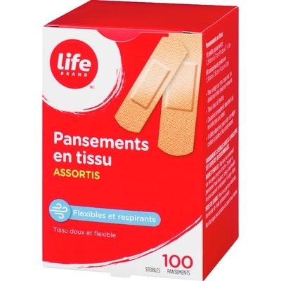 Life Bandage Tissu Asst 100