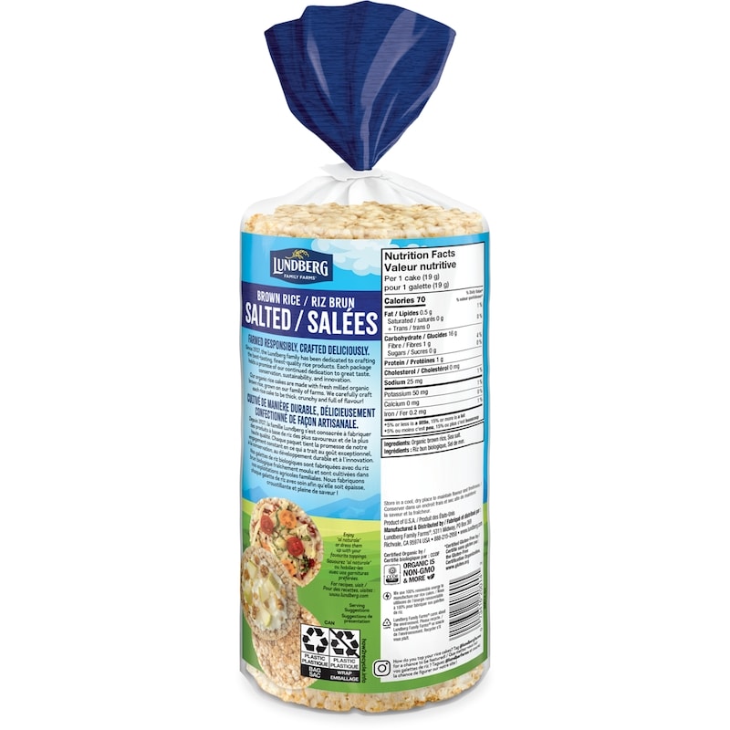 Organic Rice Cakes, Salted