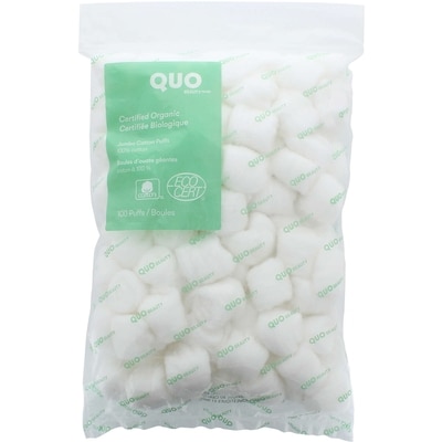 Quo Beauty Jumbo Organic Cotton Balls 100x1.0 ea, $0.05/1ea