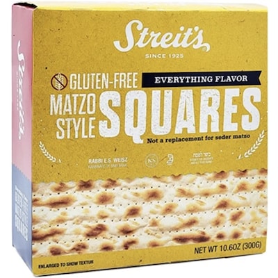 Streit's Matzo Style Squares, Everything Flavour Gluten Free 298 g, $4.36/100g