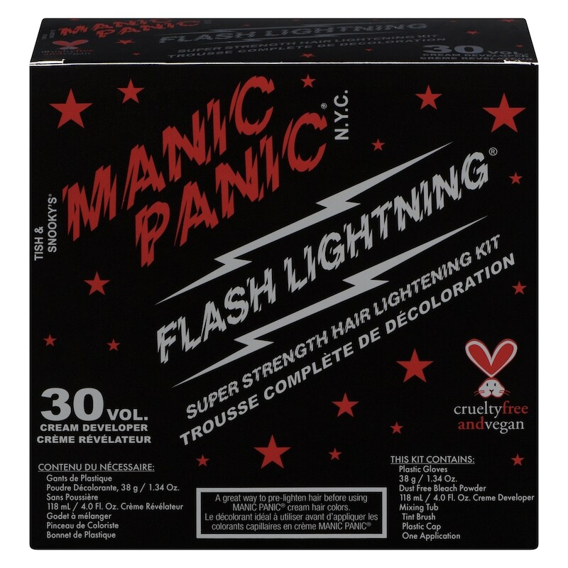 Manic Panic Flash Lightning Hair Lightening Kit 30 Vol. Cream Developer