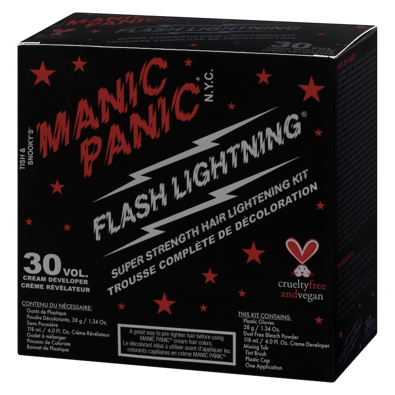Manic Panic Flash Lightning Hair Lightening Kit 30 Vol. Cream Developer