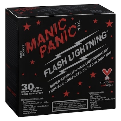 Manic Panic Flash lightning trousse complète de décoloration 30 vol. crème révélateur