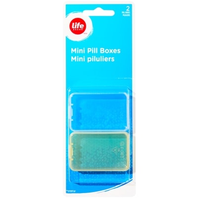 Life Brand Mini Pill Boxes - 2 boxes 1 ea, $1.99/1ea