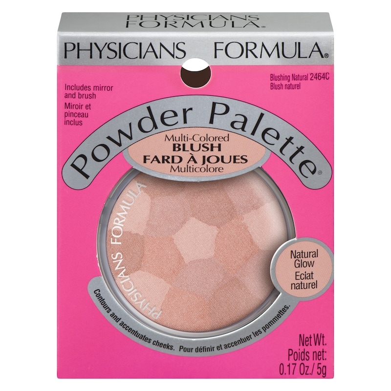Powder Palette Multi-Colored Blush Blushing Natural 2464c