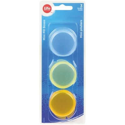 Life Brand Mini Pill Boxes - 3 boxes 1 ea, $3.29/1ea