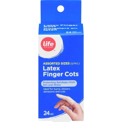 Life Brand Latex Finger Costs 24 ea, $0.18/1ea