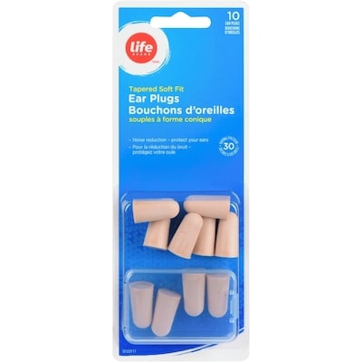 Life Bouchons d’oreilles souples à forme conique 10 ea, 0,55 $/1ch