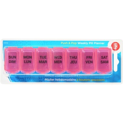 Life Pilulier hebdomadaire à boutons-poussoirs 1 ea, 1,79 $/1ch