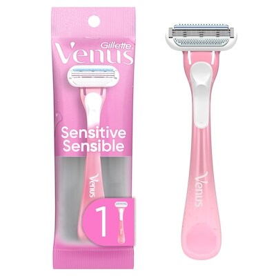 Gillette Rasoir jetable pour femmes venus sensitive, paquet de 1 1 ea, 6,00 $/1ch