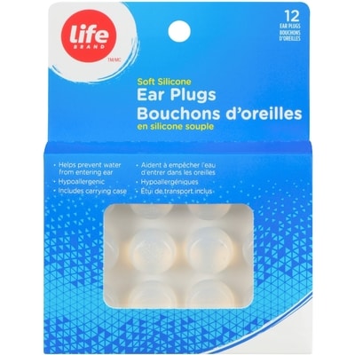 Life Bouchons d'oreilles en silicone souple 12 ea, 0,75 $/1ch