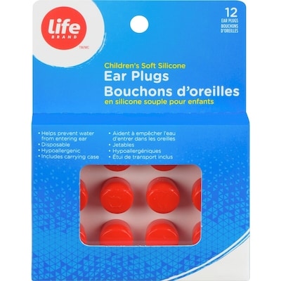Life Brand Children’s Soft Silicone Ear Plugs 12 ea, $0.21/1ea