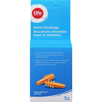 Life Bouchons d’oreilles pour la natation 2 ea, 4,50 $/1ch