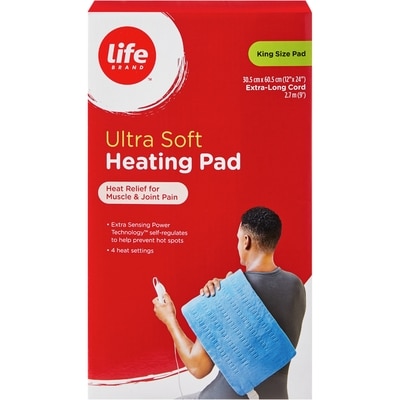 Life Coussin Chauffant Ultra Doux, Très Grand Format, 1 Unité 1 ea, 47,99 $/1ch