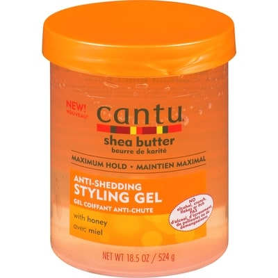 Cantu Anti-Shedding Styling Gel Shea Butter Maximum Hold 524 g, $3.05/100g