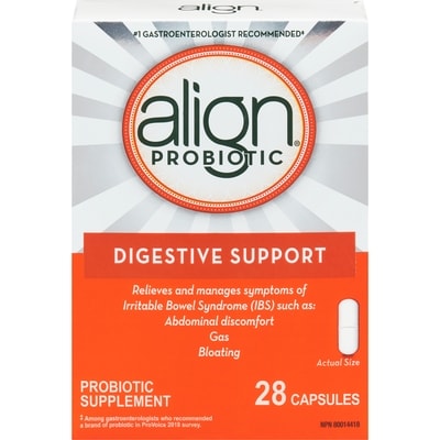 Align Probiotic Capsules  28 ea, $1.52/1ea