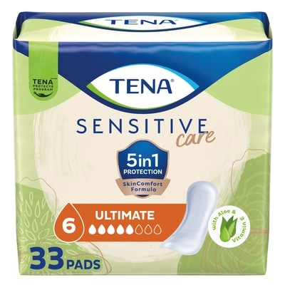 Tena Sensitive Care Ultimate Pads, 33 Count 33 ea, $0.58/1ea