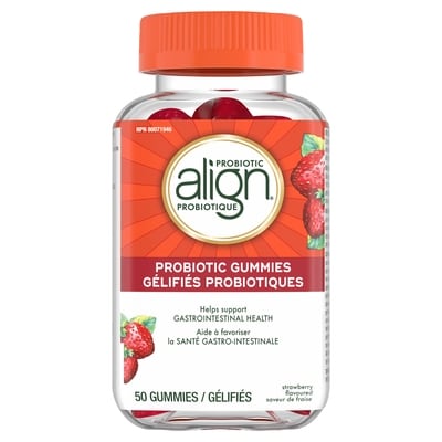 Align Daily Probiotic Supplement Gummy, Strawberry Flavourummies 50 ea, $0.70/1ea