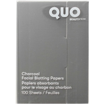 Quo Beauty Facial Blotting Papers, Charcoal, 100 Sheets 1 ea, $6.00/1ea