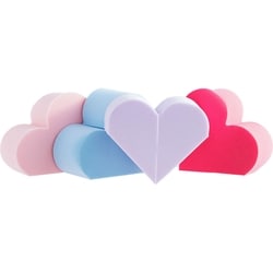 Quo Beauty Éponges en forme de cœur, multicolores 1 ea, 4,00 $/1ch