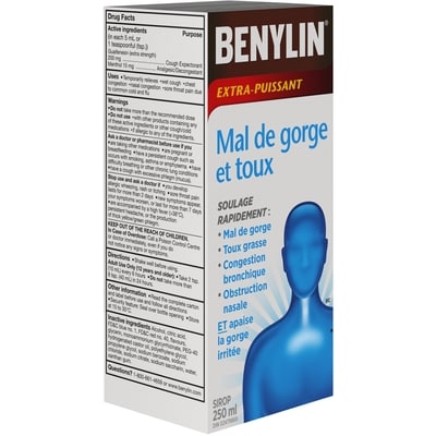 Mal de gorge et toux sirop extra-puissant