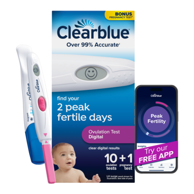 Clearblue Digital Ovulation Predictor Kit, 10 Digital Tests 10 ea, $5.50/1ea