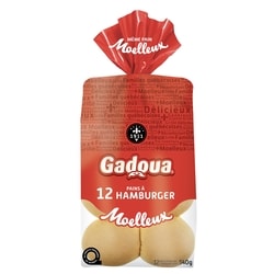 Gadoua Hamburger Buns 564 g, $0.80/100g