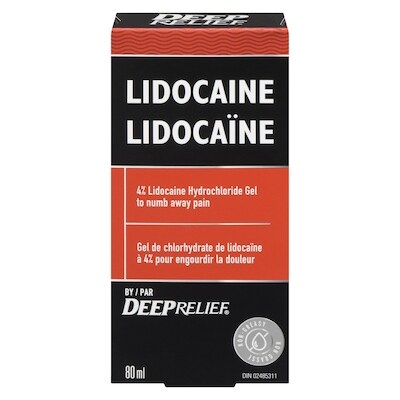 Deep Relief Lidocaine 80 ml, $18.74/100ml