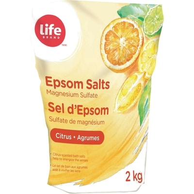Life Brand Epsom Salts Citrus 2 kg, $0.47/100g