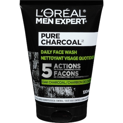 L'Oreal Paris Face Wash Charcoal 100 ml, $13.99/100ml