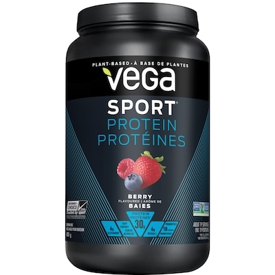 Vega Sport Protéines, Baies 801 g, 7,74 $/100g