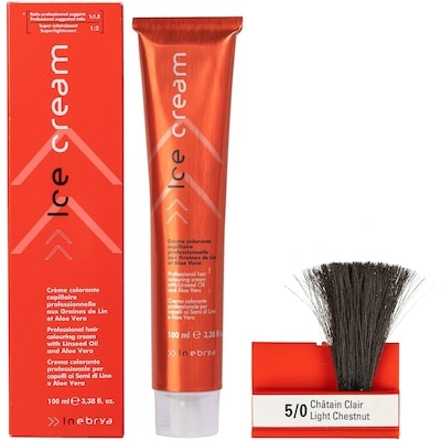 Ice Cream Professional Hair Color 5/0 Light Chestnut 100 ml, $10.49/100ml