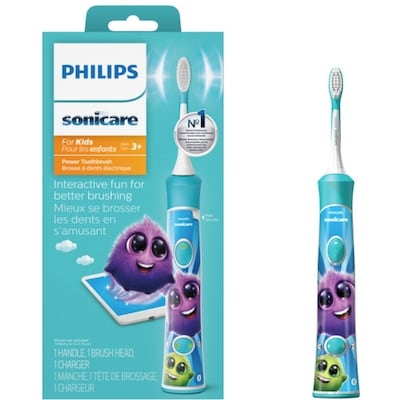 Phillips Brosse à dents électrique rechargeable Sonicare For Kids avec connexion Bluetooth, HX6321/02 1 ea, 69,99 $/1ch
