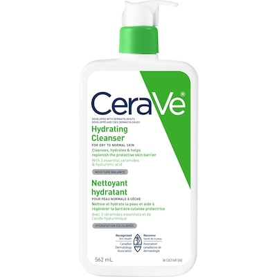 CeraVe Nettoyant hydratant pour peau normale à sèche 562 ml, 4,46 $/100ml