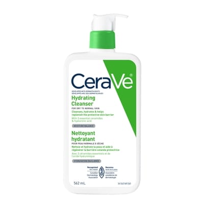 CeraVe Nettoyant hydratant, pour peau normale à sèche 562 ml, 3,63 $/100ml