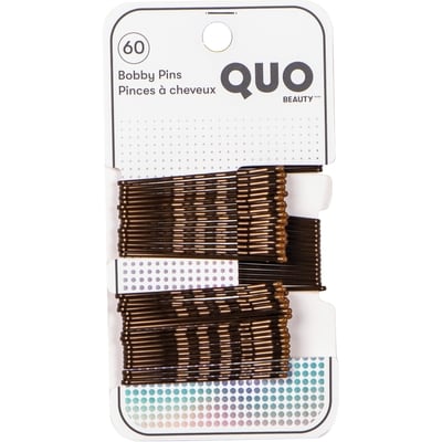 Quo Beauty Bobby Pin Brown Pack of 60 1 ea, $5.29/1ea