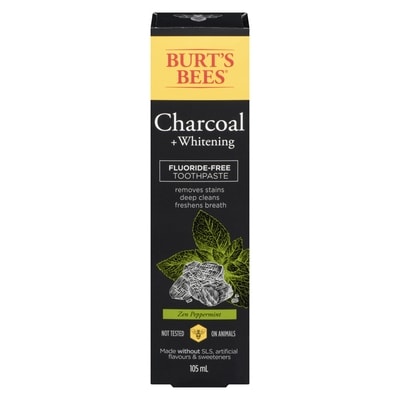 Burt's Bees Toothpaste, Fluoride Free, Charcoal, Zen Peppermint, 105 Ml 105 ml, $6.66/100ml