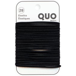 Thin Elastics Black Pack of 28
