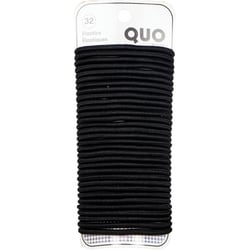 Regular Elastics Black Pack of 32