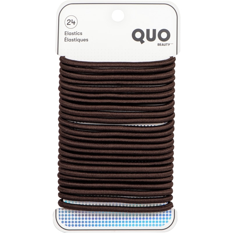 Thick Elastics Brown Pack of 24