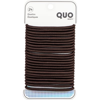 Quo Beauty 24Pk Thick Elastics Brn 1 ea, 9,99 $/1ch