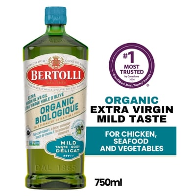 Bertolli Mild Taste Extra Virgin Olive Oil - Organic 750 ml, $2.13/100ml