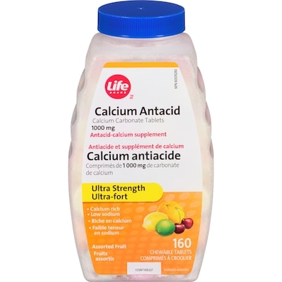 Life Brand Antacid Ultra Strength Assorted Fruits 160 ea, $0.06/1ea