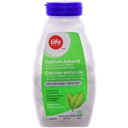 Life Brand Antacid Ultra Strength Peppermint 72 ea, $0.06/1ea