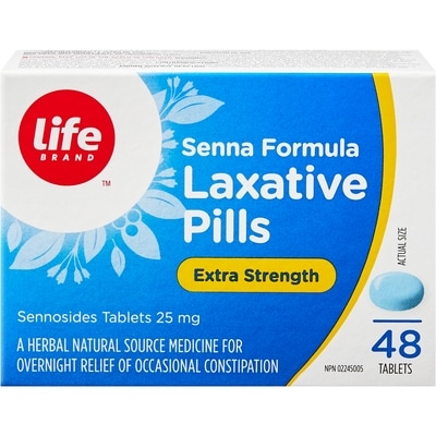 Life Brand Extra Strength Senna Formula Laxative Pills 48 Tablets 48 ea, $0.27/1ea