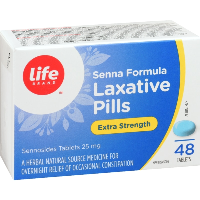 Extra Strength Senna Formula Laxative Pills 48 Tablets