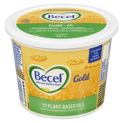 Becel Margarine Gold 637 g, $1.10/100g